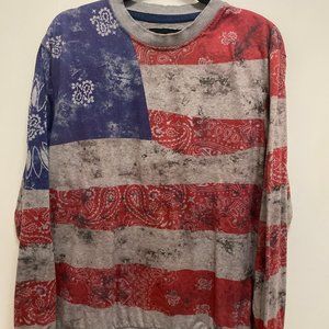 American Flag Bandana Sweater